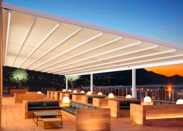 Pérgola Lona Tensada Saxun - 3 Módulos