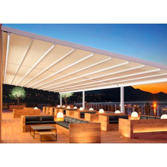 Pérgola Lona Tensada Saxun - 3 Módulos